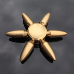 Copper Core Bullet Shape Hand Spinner Spinner Finger Spinner Metal Spiner with Box Anti Relieve Stress Toys for Adult