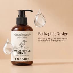 Multi Peptide Firming Body Oil Avocado Extracted Nourish Glow Radiance Skin Tightening Anti Aging Moisturizing Massage Body Oil