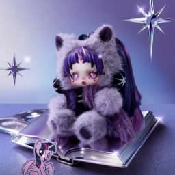 POP MART SKULLPANDA x My Little Pony Series Plush Doll Pendant Genuine Blind Box Mystery Box Guess Bag Toys Cute Anime Figure