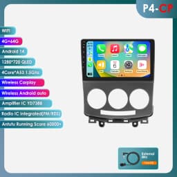 Hizpo 2 Din For MAZDA 5 2005 2006 2007 2008 2009 2010 Car Radio Multimedia Video Player Navigation GPS Carplay Android Auto RDS