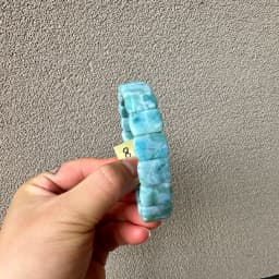 2026 AAA Grade Natural Larimar/Copper Pectolite Bead 10x14mm Bracelet Dominicana Genuine Larimar Gemstone Bangle Woman Wholesale