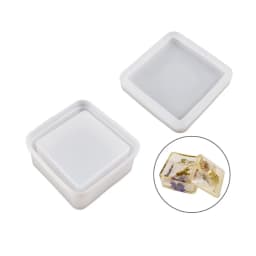 DIY Crystal Epoxy Resin Jar Mold Storage Box Lid Silicone Mould for DIY Jewelry Making Candy Box Container Casting Tool