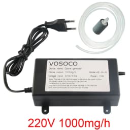 VOSOCO 1000mg Ozone Generator Ozonizer Water Air Purifier cleaner Fruit Vegetable Meat Clean Kitchen Toilet Deodorize 220V 110V