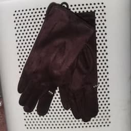 Winter Female Single Layer Warm Cashmere Full Finger Button Cycling Mittens Women Suede Leather Touch Screen Driving Gloves J23