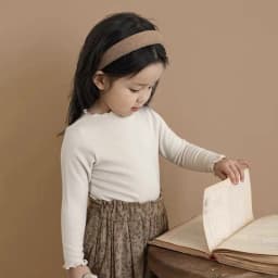 Toddler Girls Chic Ruffle Lace Turtleneck Top Soft Stretch Imitation Wool Long Sleeve Blouse Kids Casual Daily Wear Shirt