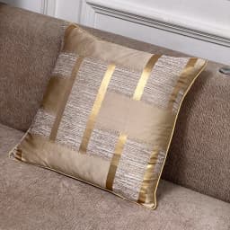 Shiny Holiday Accessories With Gold Stripe Decoration, Cushion Cover and Pillowcase Without Pillow Core