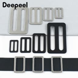 2/5Pcs Deepeel 15-38mm Stainless Steel Bag Strap Buckles Tri-Glide Backpack Belt Adjust Slider Pet Collar Ring Clasp Accessories