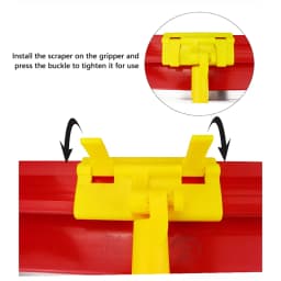 1 PCS Plastic Drywall Smoothing Spatula Tool Flat Trowel Extension Adapter Leveling Bracket Clip