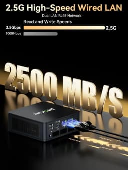 GMKtec M6 Ultra Mini PC AMD Ryzen 5 7640HS DDR5 M.2 NVMe SSD Windows 11 Pro WiFi 6E BT5.2 2.5G LAN for Gaming Office