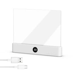 LED Reading Light Rechargeable Clear LED Flat Book Light Eye Protection 3 Color Timer Reading Lamp Bed Bedroom Night Light