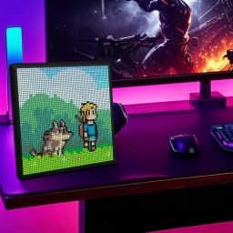 16/32/64 RGB LED Pixel Matrix Smart Display Digital Lamp Panel DIY Art Display Gaming Anime Room Decor Frame APP Control