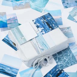 46pcs Gradient Cloud Sea Mini Diary Stickers DIY Adhesive Stationery Decorative Stick Labels for Journals And Planners
