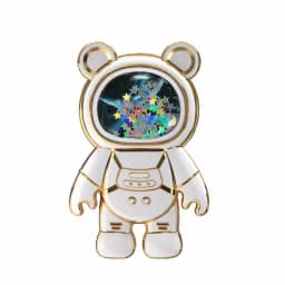 Quicksand Space Bear Phone Stand Holder For Samsung XIAOMI HUAWEI iPhone OPPO Case Cartoon Mobile Phone Sticker Holder Bracket