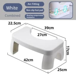 1 PCS Collapsible Toilet Squat Stool Non Slip FootStool Anti Portable Step for Bathroom Tools Supplies