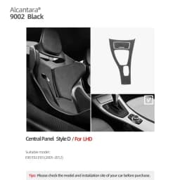 Betterhumz For BMW 3 Series E90 E92 E93 Car Interior Trim Made of Alcantara Center Console Gear Shift Panel Cover Accessories