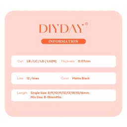 DIYDAY Layered Camellia Eyelashes LB LC LD LU(M) Fluffy Bloom Mink False Lashes Multi-layer Easy Fan Eyelash Extension