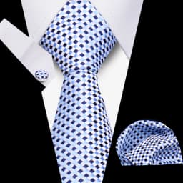 Men Business Tie Set Classic Plaid Dot Necktie Cufflinks Stripe Handkerchief For Wedding High Quality Formal Gravata Accessories