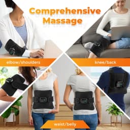 Multifunctional Cordless Massage Pad 660nm & 850nm Light Portable LED Light Wrap Pad for Knee Back Shoulder Waist Joint Relax