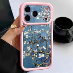 White Flowers Branches Case For iPhone 17 Pro Max Funda iPhone 16 Pro Max 11 12 13 14 15 16E 18 Shockproof Silicone Soft Cover