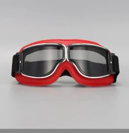 Motorcycle Glasses Windproof Motorcycle Helmet Glasses Sunglasses Retro Universal Folding Leather Retro Motorcycle Accessories
