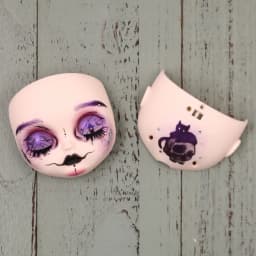 ICY DBS OOAK Blyth doll Hand-Painted Face Plate Including Back Plate Screws Lips carved 1/6 BJD Anime Girl