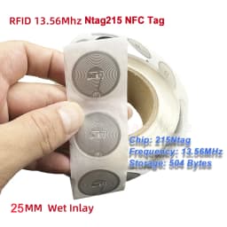 30/40 Pieces NFC Ntag216 888 Bytes Tag Sticker Label Key Tags Token Patrol Badge Self-adhesive Tag 13.56MHz ISO14443A Sticker
