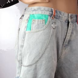 Punk Rock Layered Chain Belts Metal Keychains for Men Women Waist Key Wallet Jeans Hip-hop Pants Belt Chains Clothes Accessories