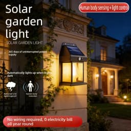 1/2 PCS Solar Wall Light with Motion Sensor Independently Used for Terrace Porch Garden Deck Fence