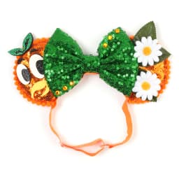 Mouse Ears Adjustable Headband Cartoon Sequin Bows Headband Birthday Party Christmas Princess Cosplay Costume For Women Adult