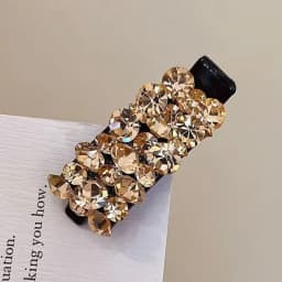 Exquisite Rhinestone Hair Clip Small Size Acetate Duckbill Hairpin For Women Girls Bangs Ponytail Holder Daily Headwear