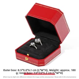 Ele European Sle Nelace Bracelet Ring Earring Box High End Jewelry Paaging Box with Octagonal Bule for Gifts