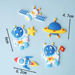 Decor Cake Topper Astronaut Space Boy Birthday Party Decorations UFO Kids Decor Cake Topper Dessert Baby Shower DIY Decor Part