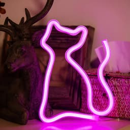Cute Cat Bedroom Ambient Light, Wall Decoration, Night Light, Holiday Gift, Cute Animal-Themed Ambient Decorative Light, USB or 3*Aa Battery Powered (Batteries Not Included in Shipping)