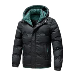 New Comfortable Hooded Fashion Solid Men Parka Winter Thicken Keep Warm Windproof Jacket Outdoors Loose Casual Versatile Coat
