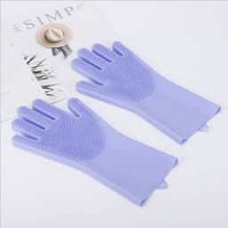 Gloves for Dogs And Cats Silicone Bathing Shampoo Scrubber Dishwashing Cleaning Glove Hair Removal Multi-Functional Pet Care