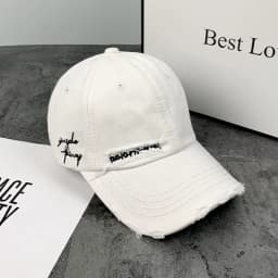Vintage Washed Baseball Cap For Big Child's Ins Fashion Letter Embroidery Sun Hat for Spring Summer Streetwear Hats for Men