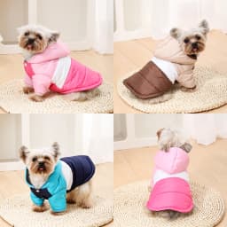Hoodie Pet Dog Clothes For Small Medium Dogs Cats Winter Windproof Puppy Jacket Warm Fleece Cat Coat Yorkshire Bulldog Clothing