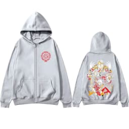 Anime Hellsing Abraham Van Helsing Vampire Alucard Graphic Zipper Hoodie Men Women Cartoon Manga Merch Oversized Zip Up Jacket