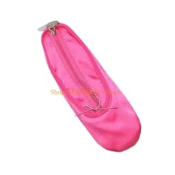 Ballet Shoe Makeup Bag and Pencil Case Fabric Texture Suitable for Students and Dance Lovers with Large Capacity Storage