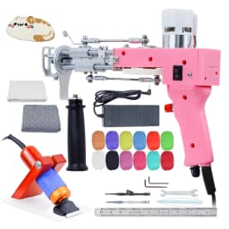 Tufting Gun 2 IN 1 Electric Carpet Tufting Gun Can Do Both Cut Pile and Loop Pile Hand Gun Carpet Weaving Flocking Power Tools