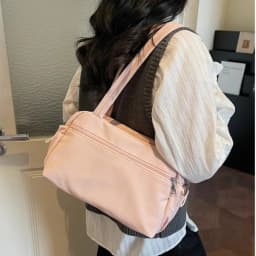 Fashion Solid Color Shoulder Bag Large Capacity Lightweight Tote Bags Nylon Handbag Women
