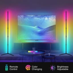 200cm Tuya RGB Floor Lamp Smart APP Remote Control Modern Corner Floor Light Atmospheric LED Stand Lighting Festival Decoration