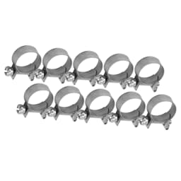 10Pcs Stainless Steel Mini Fuel Line Pipe Hose Clamp Clip 6mm‑20mm Optional Size Hose Clamp Pipe Clip Hose Fastener Hose Clips