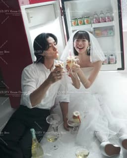 OLOEY 2025 White Ruffles Tulle Two Pieces Wedding Dresses Korea Photo shoot Tulle Princess Bridal Gowns Customized Mariage