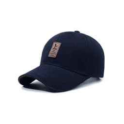 Khaki Vintage Fabric Label Baseball Cap for Men, Trendy and Versatile, Sunshade Duckbill Hat, Casual Soft Top, Flattering for Fa