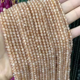 2 3 4MM Faceted Cubic Zirconia Rhinestone Multicolor Zircon Rondelle Spacer Loose Beads For Jewelry Making DIY Bracelet Necklace