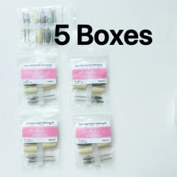 8Pcs Resin Base Acrylic Polishing Kit 6Pcs Silicone Rubber + 2Pcs Tungsten Carbide Polishing Heads 2.35mm Shank for Craft Fin