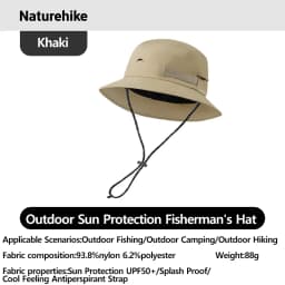 Naturehike Adjustable Outdoor Hat Sun Protection Breathable Shade Foldable Men Women Hiking Camping Casual Fisherman Hat
