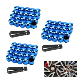 20/60pcs 17/19/21mm Wheel Nut Bolt Head Cover Cap Protective Bolt Caps Exterior Decoration Protecting Bolt Rims Screws Plugs