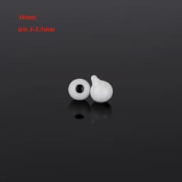 4mm 6mm 8mm 10mm Glass Eyes Eyeball Handle Style Black DIY Making Crafts Accessories Black Pearl Eyes For BJD /for OB11 Dolls